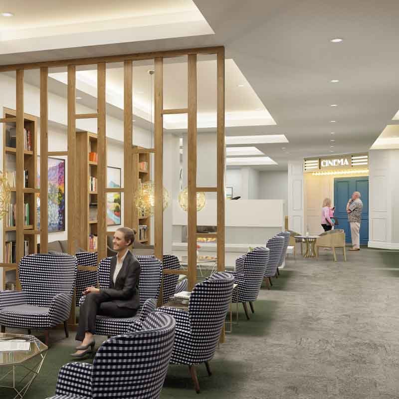 3d interior still render from a retirement home 3d walkthrough tour